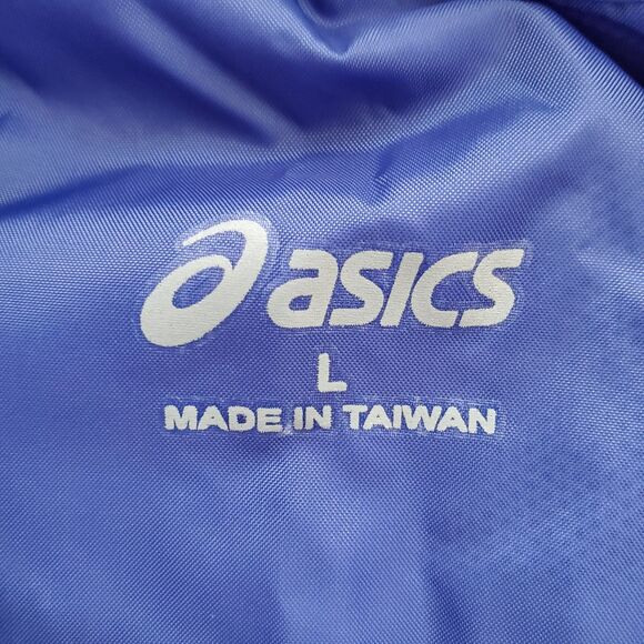 Men's NEW Asics Blue White Tearaway Pants - Picture 6 of 7